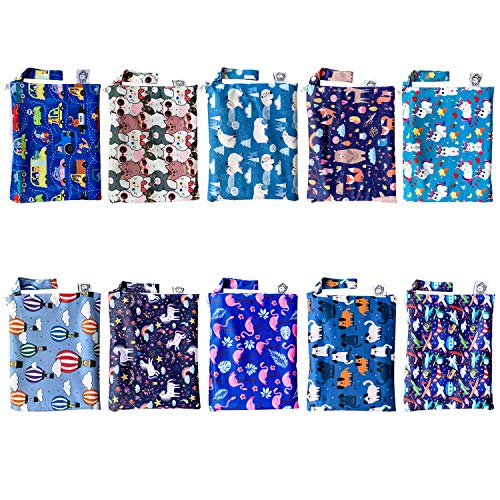 Flockthree Waterproof Baby Changing Pad with Storage Bag (43.3" X 28.7") Washable Wipeable Reusable Leak Proof Diaper Travel Mat Station Changing Mattress Liner Cribs Bed Cover, Flying Animals - color: Hot Air Balloon, size: Large (43.3 x 28.7 Inch)
