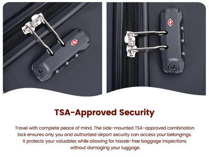 Travelhouse 9-Piece Hardshell Luggage Set with Spinner Wheels & TSA Lock - color: OLIVE GREEN, size: 9 piece