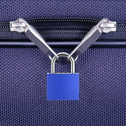 10 Pcs Suitcase Locks with Keys, Small Padlock with Key, Luggage Padlocks, Mini Keyed Padlock for Travel Bags, School Gym Locker, Toolbox - 23mm (Colorful) - color: 10 PCS Lock - Colorful