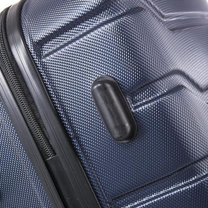 InUSA TREND Luggage with Spinner Wheels | Durable Lightweight Hardshell SuitcaseTravel sets with Handle and Trolley | (20in 24in 28in) 3 Piece Set | Blue - color: Blue, size: 3-Piece Set (Carry-on, Medium, Large)