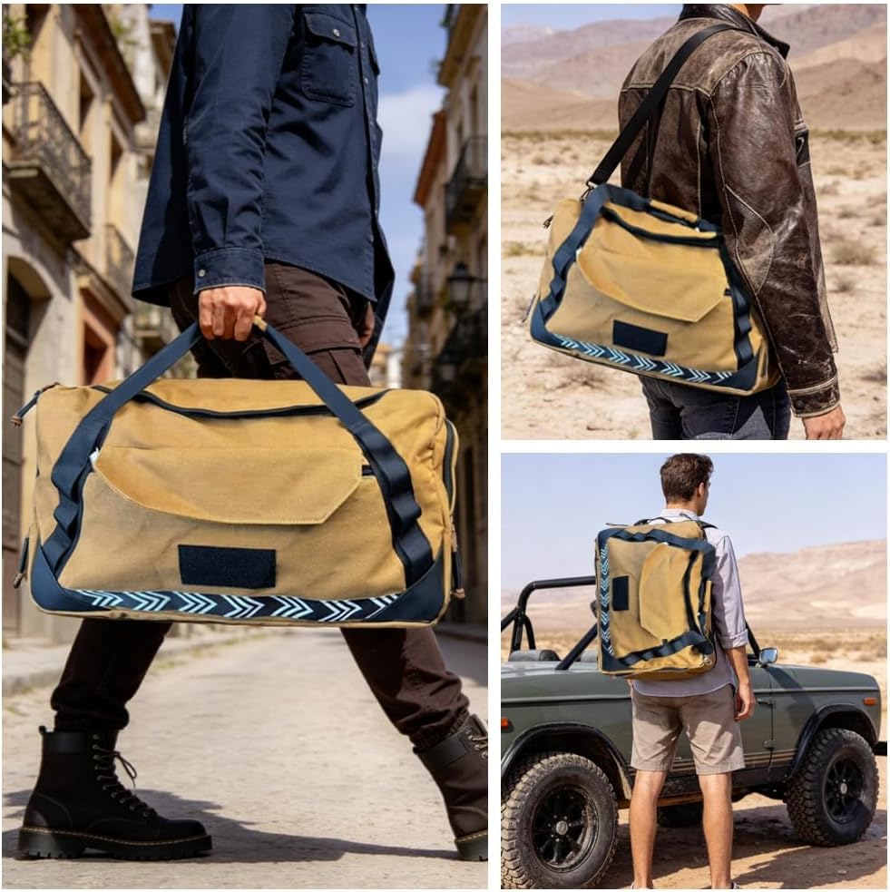 Roaring Fire 40L Commuter Duffel Bag, Convertible Travel Backpack
