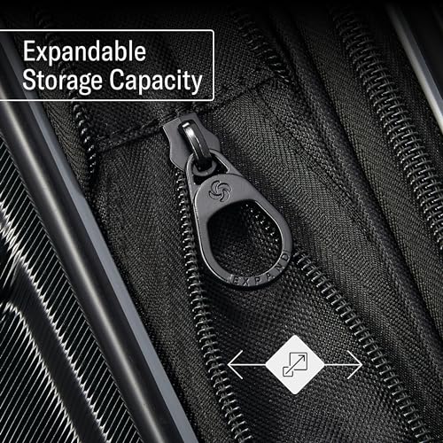 Samsonite Omni 2 24-Inch Medium Checked Hardside Luggage with 360° Spinner Wheels - Scratch Resistant Hardshell - TSA Lock - Expandable Polycarbonate Shell for Lightweight Travel - Artic Silver - color: Arctic Silver, size: Checked-Medium Spinner