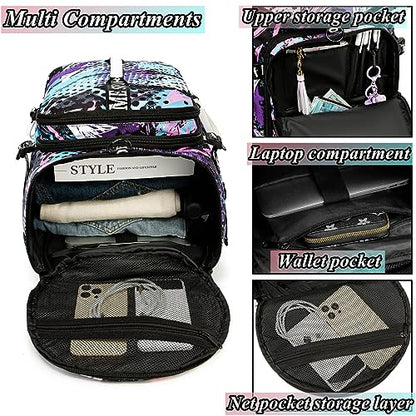 Gym Duffle Bag Backpack,4‑Way Waterproof with Shoe Compartment Travel Hiking Laptop - color: Multicolor