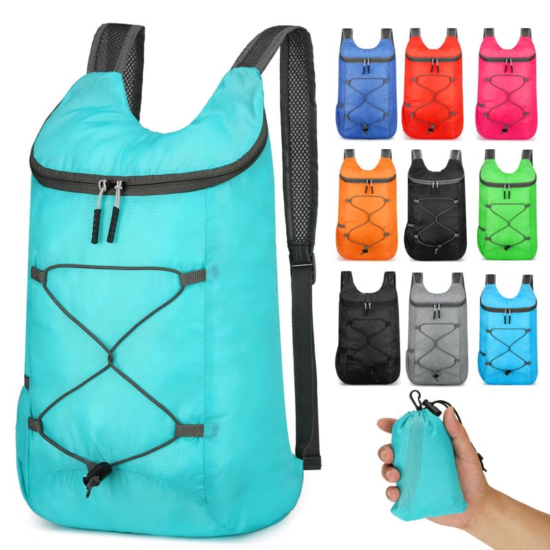 Foldable Lightweight Hiking Backpack, Packable Travel Daypack (Sky Blue) - color: Sky Blue