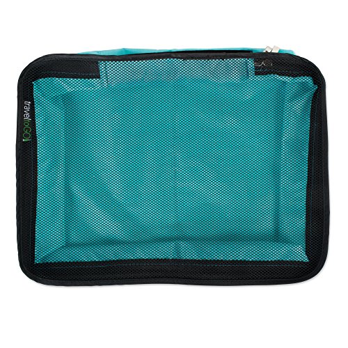 TraveltoGO 4-Piece Mesh Travel Packing Organizer Cube Set, Blue - color: Sky Blue