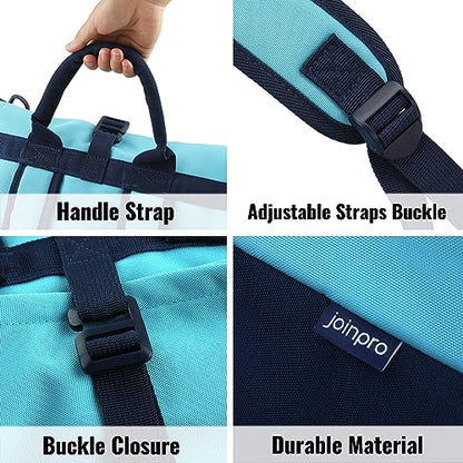 Laundry Bag Backpack 125L Extra Large, Heavy Duty 900D Coated Oxford Fabric, 3 Pockets Durable Travel Laundry Bags with Soft Padded Shoulder Straps for College Dorm, Apartment, Laundromat (Teal) - color: Teal