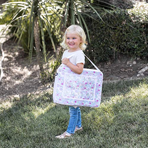 J.L. Childress Disney Baby 3-in-1 Kids Travel Tray & Tablet Holder-Car Seat Lap Tray Desk for Toddlers,Road Trip Essentials,Car Seat Activity Table,Travel Accessories-Disney Princess (Pack of 4) - color: Pink
