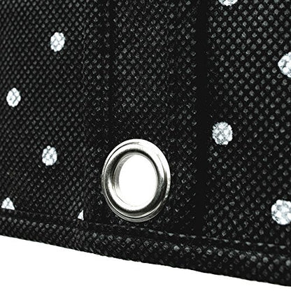 Hangerworld Breathable Garment Bag 100 cm Black White Polka Dot Clothes Cover