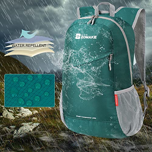 ZOMAKE Lightweight Packable Backpack 20L, Foldable Small Daypack for Hiking - color: Army Green