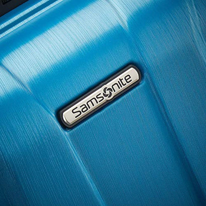 Samsonite Centric 2 Hardside Expandable Luggage with Spinner Wheels, Caribbean Blue, Checked-Medium 24-Inch - color: Caribbean Blue, size: Checked-Medium Spinner