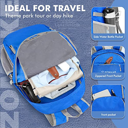 ZOMAKE Lightweight Packable Backpack 30L, Foldable Travel Hiking Daypack - color: Dark Blue, size: 30L