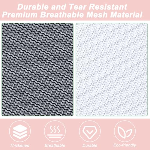 4 Pack Mesh Travel Laundry Bag 16" x 20"Extra Large Dirty Clothes Organizer - color: Black+Black+Black+Black, size: 16"x20"