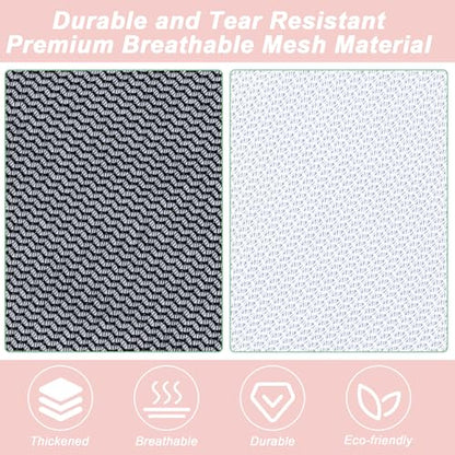4 Pack Mesh Travel Laundry Bag 16" x 20"Extra Large Dirty Clothes Organizer - color: Black+Black+Black+Black, size: 16"x20"