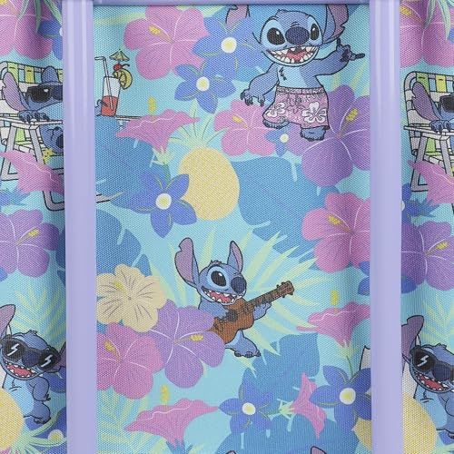 Bioworld Lilo & Stitch Aloha Stitch 14" Youth Blue Soft Sided Luggage - color: Lilo & Stitch Aloha Stitch