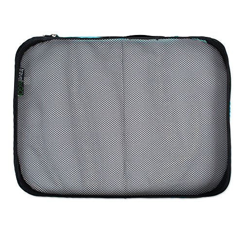 TraveltoGO 4-Piece Mesh Travel Packing Organizer Cube Set, Blue - color: Sky Blue
