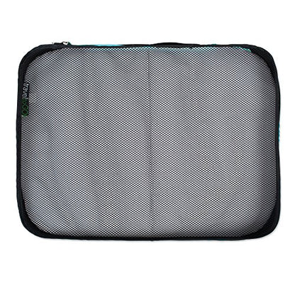 TraveltoGO 4-Piece Mesh Travel Packing Organizer Cube Set, Blue - color: Sky Blue