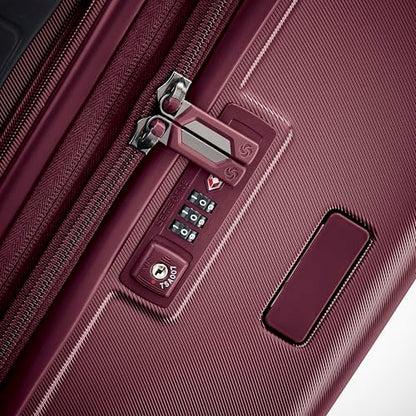 Samsonite Stryde 2 Hardside Expandable Luggage with Double Spinner Wheels, Medium Glider, Merlot - color: Merlot, size: Checked-Medium Spinner