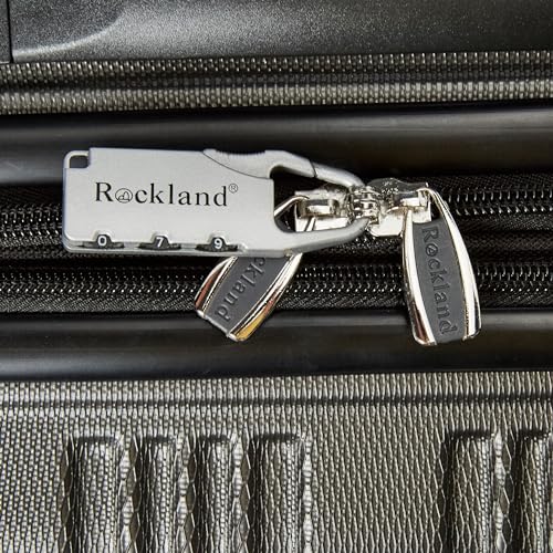 Rockland London Hardside Spinner Wheel Luggage, Carry-On 20", Grey - color: Grey, size: Carry-on 20"