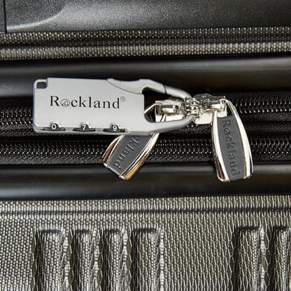 Rockland London Hardside Spinner Wheel Luggage, Carry-On 20", Grey - color: Grey, size: Carry-on 20"