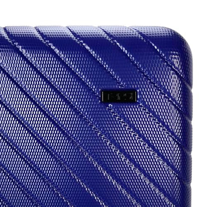 TRIPS RIDGELINE 28-Inch Lightweight Durable Hardside 8-Wheel Spinner Checked Suitcase Size Luggage, Wisteria - color: Wisteria, size: LARGE CHECKED
