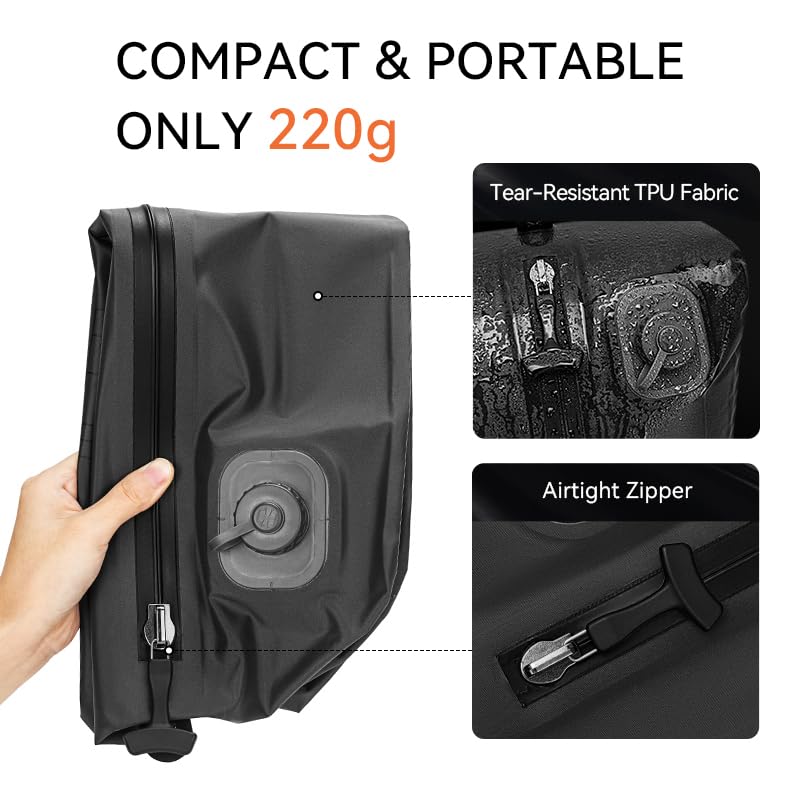 reeyee 20L Automatic Vacuum Compression Bags, 2 Pack, Gray - color: Gray