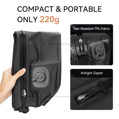reeyee 20L Automatic Vacuum Compression Bags, 2 Pack, Gray - color: Gray