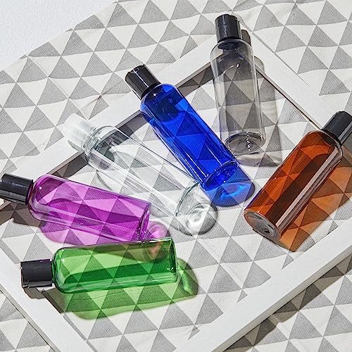 Travel Bottles for Toiletries, 3.4 oz Travel Size Containers, 5pcs, Clear - color: Clear-1