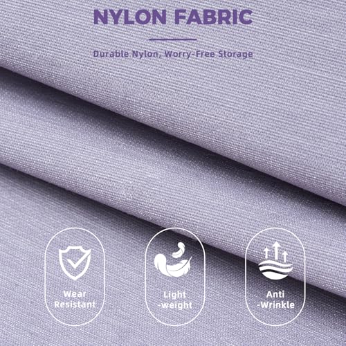 BAGAIL Lightweight Compression Packing Cubes for Travel, 6 Set,Dusty Purple - color: Dusty Purple