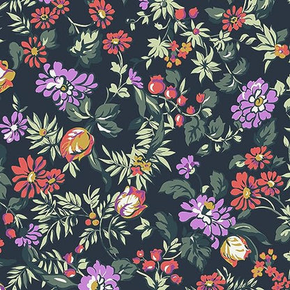 Hardside Underseat Rolling Suitcase Luggage, Fresh-Cut Floral Green - color: Fresh-Cut Floral Green