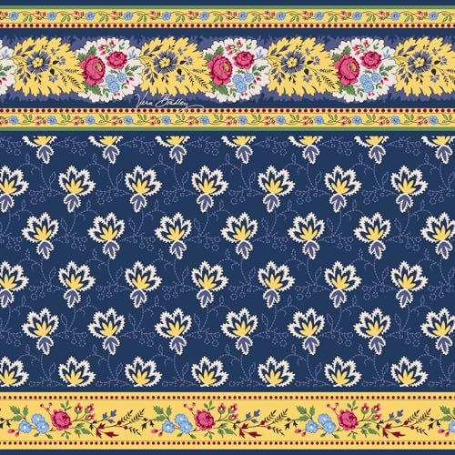 Vera Bradley Women's Premium Cotton Brush Up Cosmetic Case – Maison Blue - color: Maison Blue
