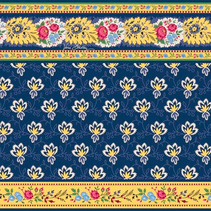 Vera Bradley Women's Premium Cotton Brush Up Cosmetic Case – Maison Blue - color: Maison Blue