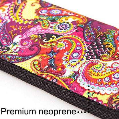 TRIUMPH VISION 3 Pack Reading Glasses Pouch Soft Case Eyeglass Sleeve Slim - color: Flower, size: Large