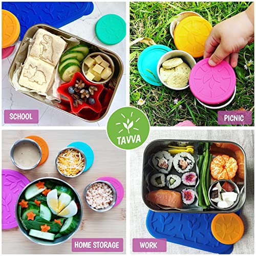 TAVVA 4 X 1.5oz Small Condiment Containers with Lids, Leakproof Silicone - size: 1.5oz [Coral]
