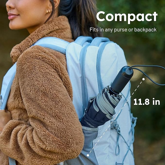 Weatherman Premium Small Compact Mini Umbrella for Travel - color: Sage