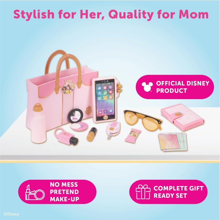 Disney Princess Style Collection Deluxe Tote Bag Toy Purse Set (21pc) - style: Tote Bag