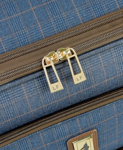 London Fog Brentwood IV 29" Expandable Spinner Softside Suitcase, Midnight Blue - color: Midnight Blue