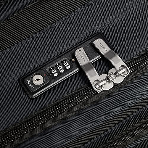DELSEY PARIS Sky Max 2.0 Softside Expandable Luggage with Spinner Wheels 2 Piece Set, Black (24 Inch/Duffle) - color: Black, size: 2-Piece Set (24/Duffle)