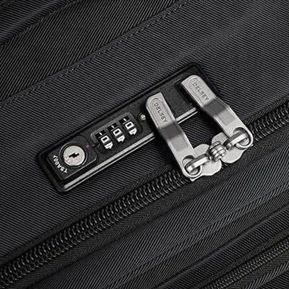 DELSEY PARIS Sky Max 2.0 Softside Expandable Luggage with Spinner Wheels 2 Piece Set, Black (24 Inch/Duffle) - color: Black, size: 2-Piece Set (24/Duffle)