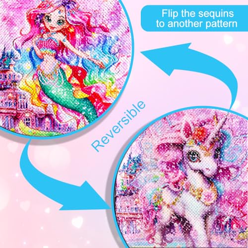 HPJGD 3PCS Girls Rolling Bookbag, Kids Sequins Mermaid School Backpack with Wheels, Water Resistant Roller Wheeled Bookbag Set with Lunch Box - color: 3pcs Mermaid Rolling Backpack
