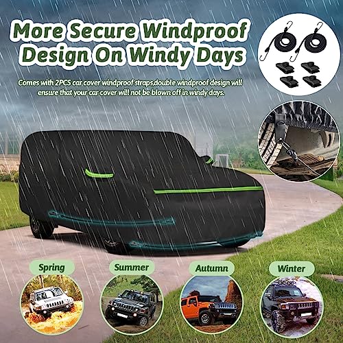 6 Layers Custom Waterproof Car Cover for 2006-2010 Hummer H3 SUV - size: H3 SUV Cover