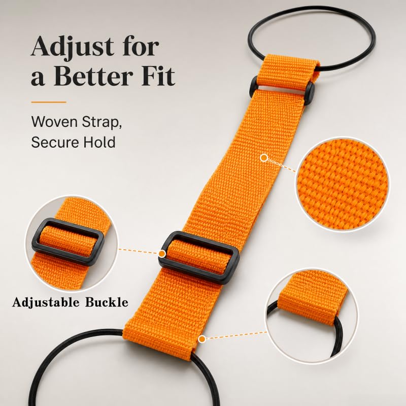 Adjustable Luggage Straps, Orange+Rainbow - color: Orange+Rainbow