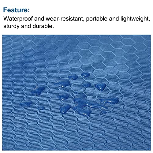 PATIKIL Waterproof Zipper File Bags 2 Pack B4 Document Storage Folders Bills Pencil Pouch for Office Travel, Blue - color: Blue
