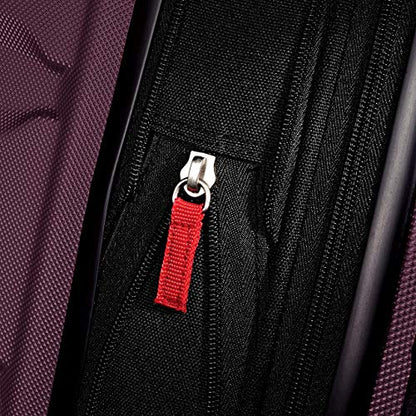 Samsonite Omni PC Hardside Expandable Luggage with Spinner Wheels, Purple, Checked-Medium 24-Inch - color: Purple, size: Checked-Medium 24-Inch