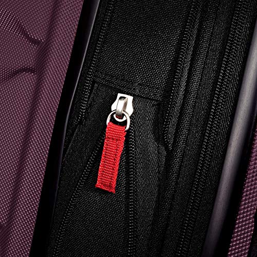 Samsonite Omni PC Hardside Expandable Luggage with Spinner Wheels, Purple, Checked-Medium 24-Inch - color: Purple, size: Checked-Medium 24-Inch