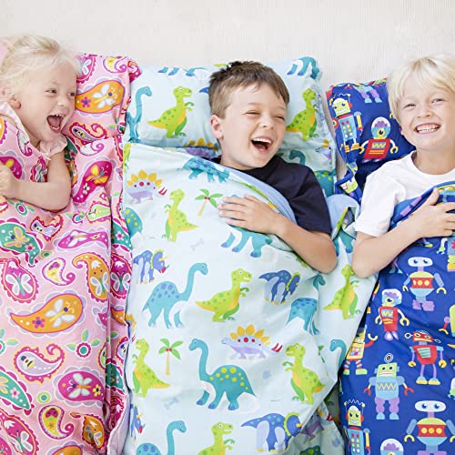 Wildkin Nap Mat with Pillow and Blanket, Preschool Rest Mat - color: Out of This World