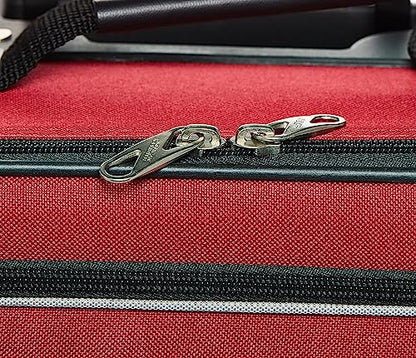 American Tourister Fieldbrook XLT Softside Upright Luggage, Red/Black, 3-Piece Set (BB/21/25) - color: Red/Black, size: 3-Piece Set (BB/21/25)