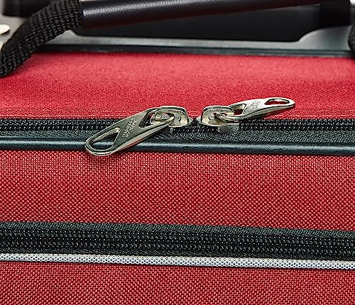American Tourister Fieldbrook XLT Softside Upright Luggage, Red/Black, 3-Piece Set (BB/21/25) - color: Red/Black, size: 3-Piece Set (BB/21/25)