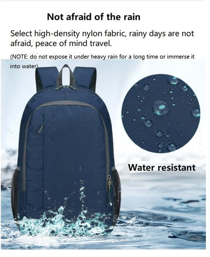 Ultra Packable Hiking Backpack, Foldable Travel Daypack, 25L - color: Dark Blue