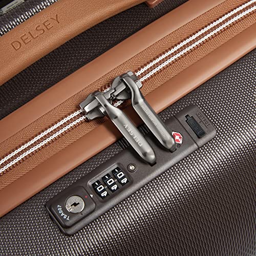 DELSEY PARIS Chatelet Air 2.0, Carry-On and Backpack, Chocolate Brown - color: Chocolate Brown, size: 2 Piece Set (20/Backpack)