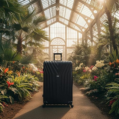 InUSA VASTY Luggage with Spinner Wheels | Durable Lightweight Hardside Suitcase, Travel Bag with Handle and Trolley, 32-Inch Extra-Large Checked Luggage | Black - color: Black, size: 32 Inch